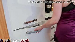 British 18-year-old eats ice cream with cum.