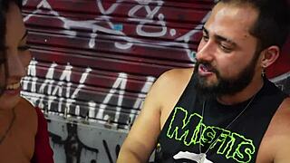 chubby girl gets picked at a bar by horny stud who procceds to fuck her after licking her feet 😍