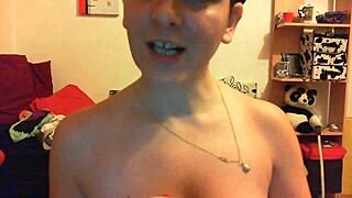 gorgeous italian woman enjoys playing with her adult doll