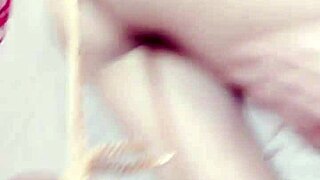 bound woman receives blowjob while feet are licked and sucked