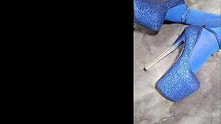 Sexy laura in heels waits to be fucked in pantyhose lingerie