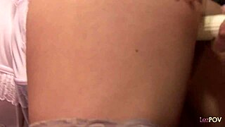 aroused maidens licking nipples before fucking witch in threesome