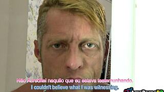 Husband Watches Wife's Interracial Blowjob