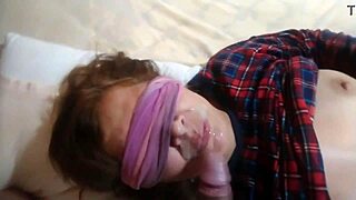 Husband Observes Wife in Intimate Moment