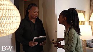 Hazel Grace Rides Big Black Cock On Sofa For Rough Creampie Fuck!