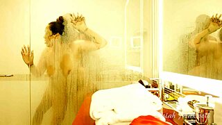 Unexpected shower encounter leads to surprising intimate moments