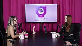 My compilations of Malu Paz in Bora Cast with Bruna Carlos on sheer red