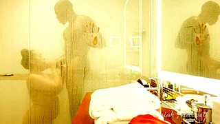 Unexpected shower encounter leads to surprising intimate moments