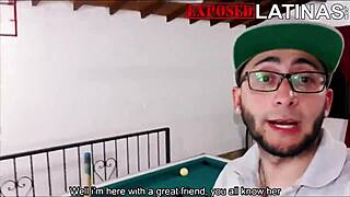 mariana martix plays pool with soldier huge cock