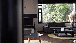 wild latina surrenders to threesome