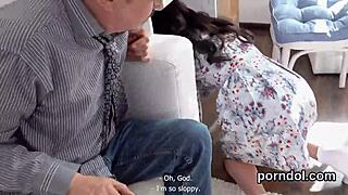 Sweet young girl gets seduced by older teacher and drilled in her vagina