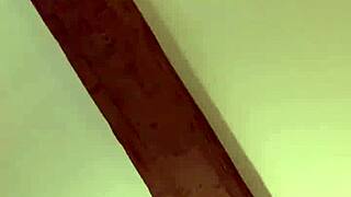 Couple fucks in missionary position at hotel