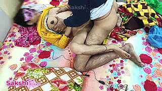 indian couple has full night sex after toilet