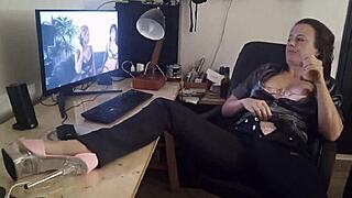 i-i think, clothed french slut in satin dress corset gets doggystyle fuck and blowjob