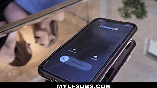 husband catches wife licking her friend's pussy and dicks them both down in bondage group