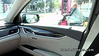 blonde teen 18+ bangs stranger in car