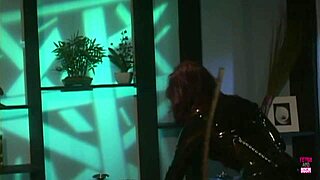 Lady with Big Fake Juggs Shows Sex Toys to Brunette