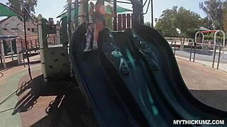 Juicy white booty bounces on big white cock!