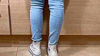 Petite Blonde Cleaner Gets Fucked Hard in Jeans