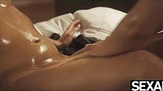 naked lesbian massage while licking each others slick pussy