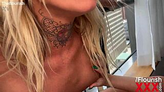 Stephanie Love and Spicy Jayde Explore Wet Toys in Trailer Scene