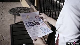 Babysitter Takes Care of the Huge Cock!