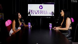 Amy Yamaguchi Feels Intense Emotions In Sheer Red Lingerie During Group Swingers Session.