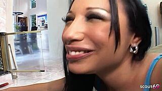 slim teen picked up for interracial monster cock fuck 😈