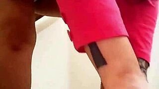 I love watching Angel Lima masturbating on the building stairs