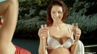 kissing and loving lesbians together again to enjoy