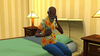 indian step daughter bursts naked into his room and sucks his cock to drive away sadness - desi teen 18+ fuck