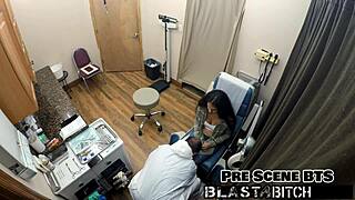 Angel Santana's Pussy Blasted Full of Cum in Backstage Fucking Scene