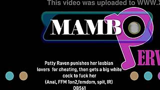 Patty raven feels angry punishing lesbian lovers then enjoys big white cock anal