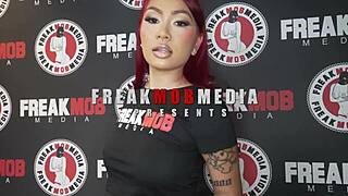 yumi sins tight pussy grips big black cock