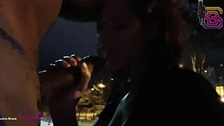 Wife Filmed Sucking Big Cock In City Square While Cuckold Watches