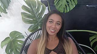 jasminy villar teasing with big latin cock fucking