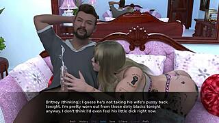 Corlan delves into her holes with a massive BBC in this hotwife adventure