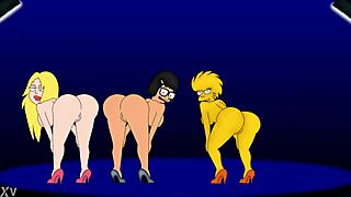 I love watching Lisa Simpson, Tina Belcher, and Amy Wong dance