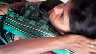 Maid Suhasini is sucking cock in this Indian blowjob scene, she's so good at it, you won't believe it