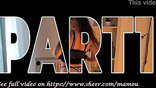 mamou avec livia première partie travailler strip-tease et fellation gorge profonde