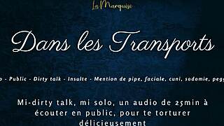 French Tease Whispers Dirty Secrets in Public