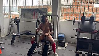 Transgender Trainer Touches Ass And Tits