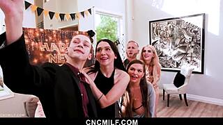 Hot milfs please their ex-husband with intense passion