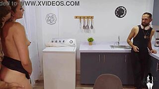 Coworker Friend Fucking While Roommate Distracted