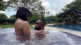 jacuzzi break with kylei ellish and big black cock 😍