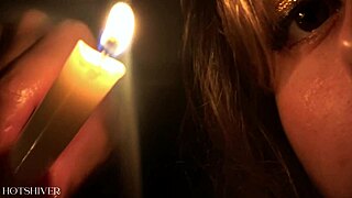 Threesome sex ignites by candlelight!