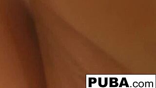 abigail takes a quick shower and shaves