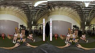 Kyler quinn and paige owens tag team a gym stud with naughty america vibes 😈