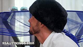 Tyler Steel, the loyal pussy licker, turns Maya Farrell on with his skills and they have some fun together