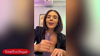 i pov solo deepthroat my toy sloppy like it's your big cock eve sweet petite